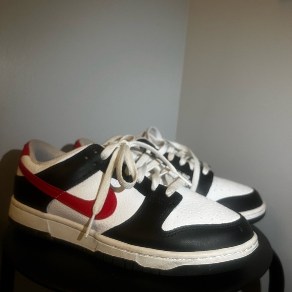 Size 7 in men. Nike Dunks Low ‘Black White Red’ - Picture 2 of 2